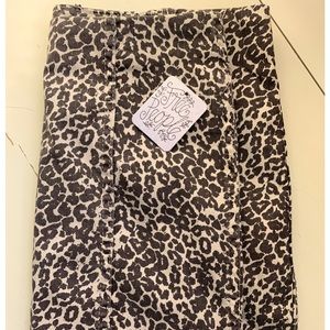 Free People Cheetah Print Skirt -NWT